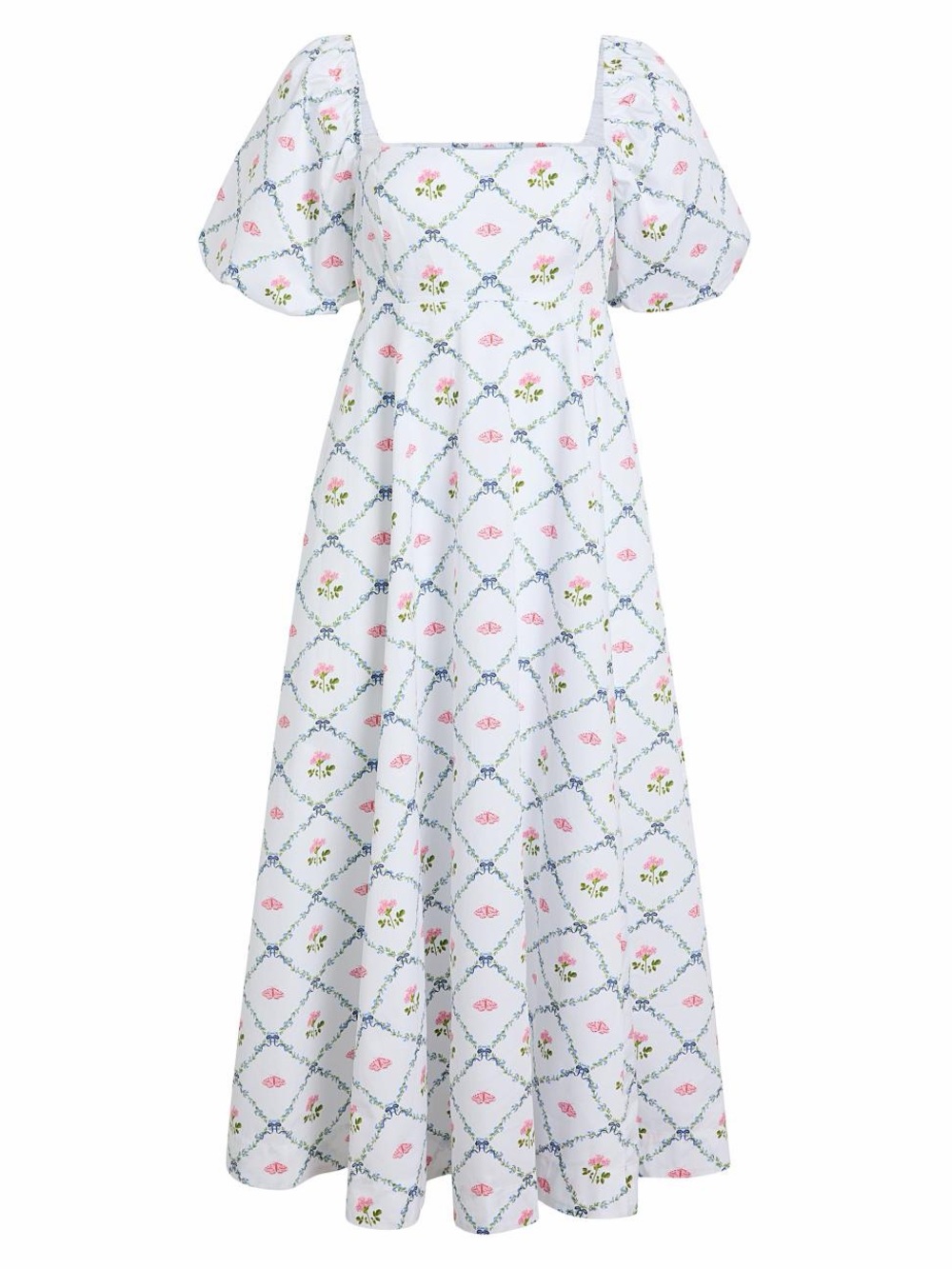 Hill House Home | The Matilda Dress - Butterfly Trellis Cotton Sateen | XXS